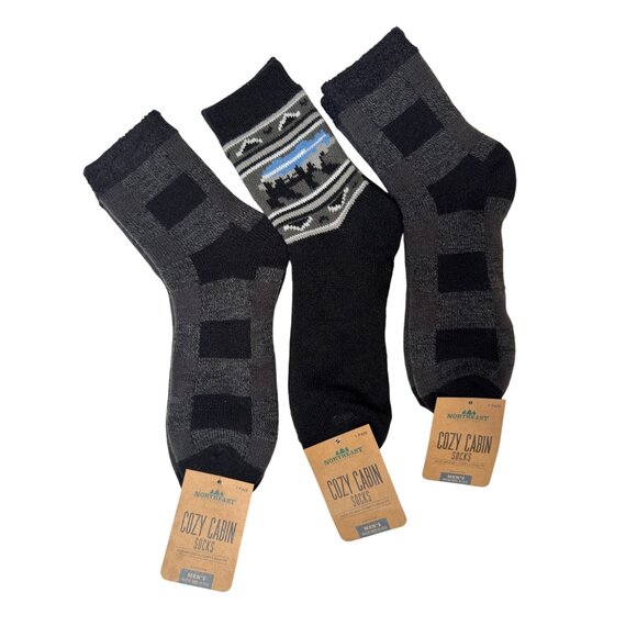 2/$30 NWT Northeast Outfitters Size 8-13 Mens Cozy Cabin Socks - Picture 1 of 4